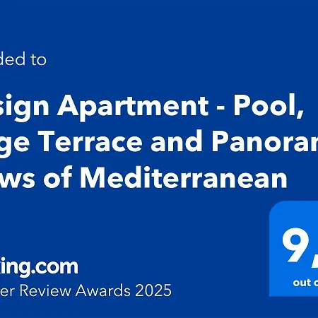 Design - Superb Seaviews - 70m2 - Large Terrace - Pool - No Extra Costs * 방돌