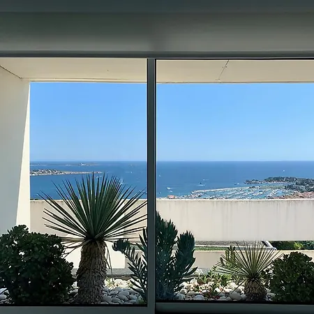 Design - Pool, Large Terrace And Panoramic Views Of Mediterranean Apartment Bandol